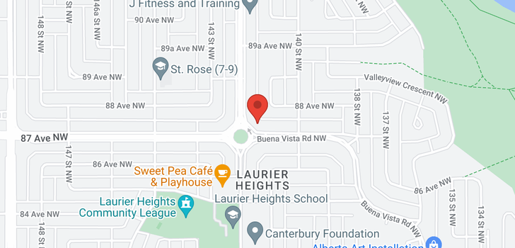 map of 8703 142 ST NW
